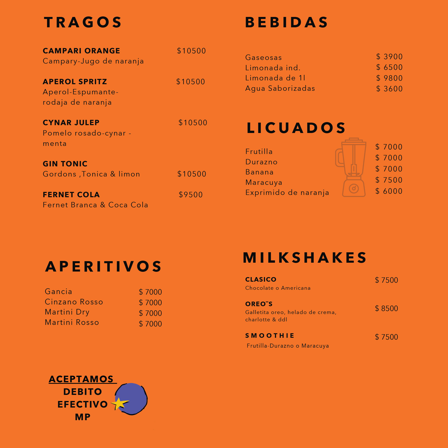Nacha Menu
