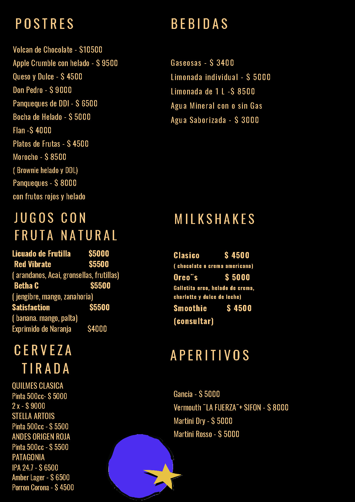 Nacha Menu